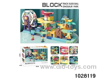 Puzzle blocks roller ball slide in color box