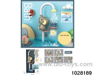 Bathroom elephant play shower in window box