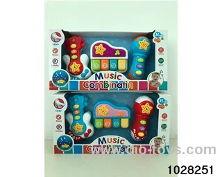 3pcs Instrumental mounted lighting + music in display box