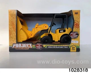Sliding engineering vehicle set in display box