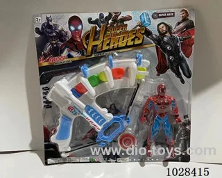 Spider-man + Catapult Bow  with double flashing lights inclued battery in blister