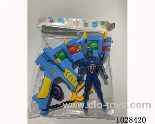 Captain America + Catapult Bow  with double flashing lights inclued battery in blister