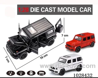 1:28 pull back alloy  Simulation opens 6 doors car with light&music 3color mixed loading