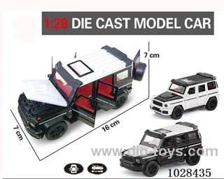 1:28 pull back alloy  Simulation opens 6 doors car 2color mixed loading