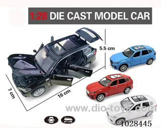 1:28 pull back alloy  Simulation opens 6 doors car 4color mixed loading