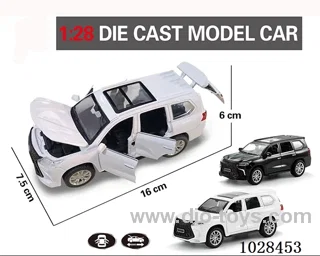 1:28 pull back alloy  Simulation opens 6 doors car 2color mixed loading