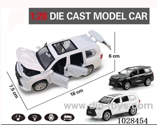 1:28 pull back alloy  Simulation opens 6 doors car with light&music 2color mixed loading