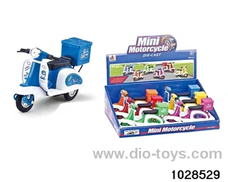 Alloy Back to the Force Motorcycle (with trunk) in display box