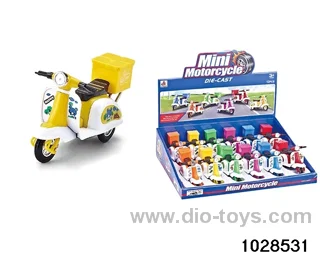 Alloy Back to the Force Motorcycle (with trunk) in display box