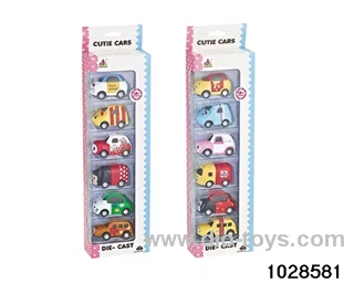 Alloy Q-tip car in 6pcs window box
