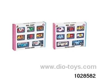 Alloy Q-tip car in 8pcs window box