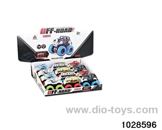 Alloy double inertia car in display box