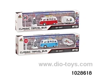 Alloy Pull Back Car Combination in window box