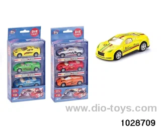 1:55 alloy back to the car in 3pcs PVC box