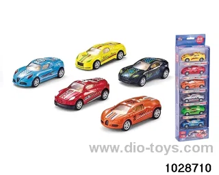 1:55 alloy back to the car in 6pcs PVC box