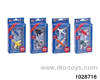 Gliding alloy aircraft in 2pcs window box