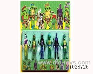 6pcs 3.5inch  Teenage Mutant Ninja Turtles  in blister card