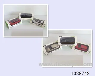 1:43 pull back alloy car 2sets&6color mixed loading