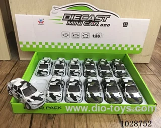 1:36 pull back alloy car with light &music in display box