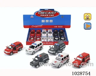 1:36 pull back alloy car with light &music in display box