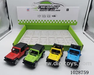 1:36 pull back alloy car in display box