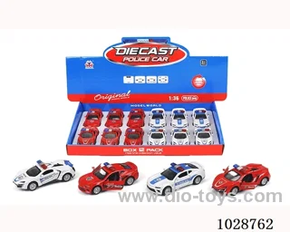 1:36 pull back alloy car in display box