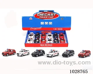 1:36 pull back alloy car in display box