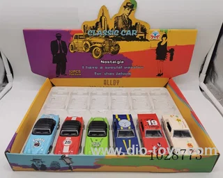 1:32 pull back alloy car 4color mixed loading in display box
