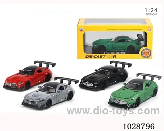 1:24 pull back alloy car with sound&light in window box