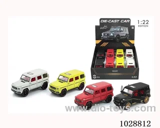 1:22 pull back alloy car with sound&light in display box