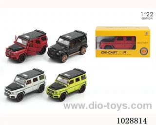 1:22 pull back alloy car with sound&light in window box