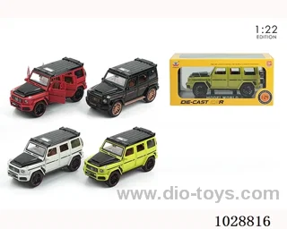 1:22 pull back alloy car with sound&light in window box