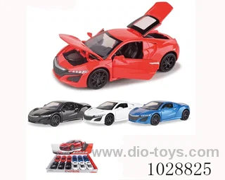 1:32 Genuine licensed Honda Acura NSX  pull back alloy car with 4-door,3-sound&light in window box