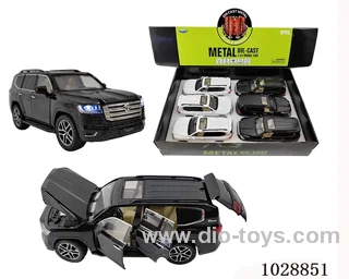 1:24 Toyota Land Patrol sound light back 6 open door authorized car