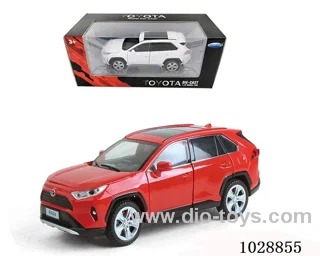 1:24 Toyota RAV4 sound light Builai 6 open door authorized car