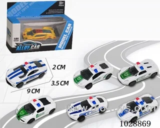 1:60 pull back alloy car 6 sets mixed loading in window box