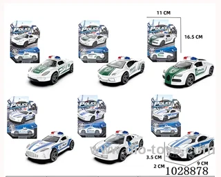 1:60 pull back alloy car 6 sets mixed loading in blister card