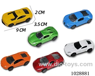 6pcs 1:60 sliding alloy car 6sets mixed loading in opp bag