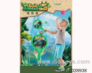 racket in With card head in net bag