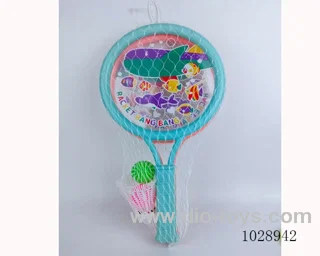 racket in With card head in net bag