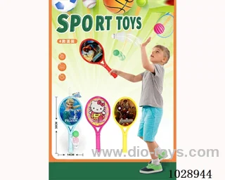 racket with 4sets mixed loading in With card head in net bag