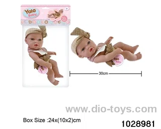 12-inch pond rubber doll in poly bag header