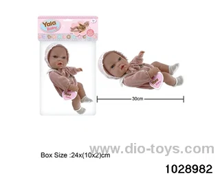 12-inch pond rubber doll in poly bag header