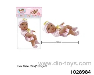 12-inch pond rubber doll in poly bag header