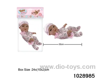 12-inch pond rubber doll in poly bag header