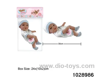 12-inch pond rubber doll in poly bag header