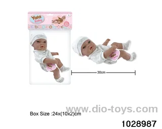 12-inch pond rubber doll in poly bag header