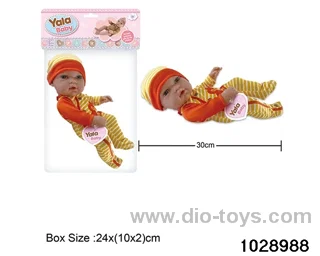 12-inch pond rubber doll in poly bag header