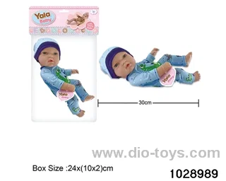 12-inch pond rubber doll in poly bag header