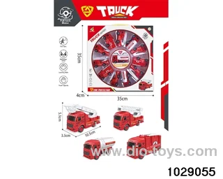 12pcs Back to the fire truck mixed